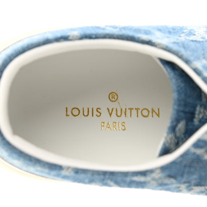 Louis Vuitton Denim Monogram Stellar Sneakers 34.5 Bleu Jeans Blue 7 of 8