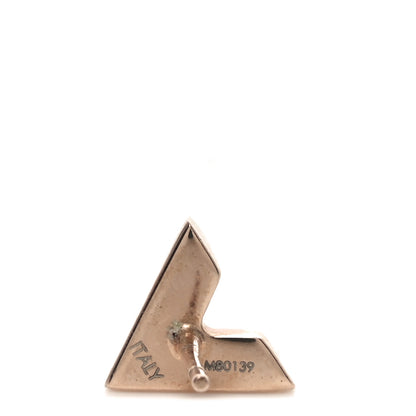 Louis Vuitton Brass Essential V Stud Earrings Rose Gold 4 of 4