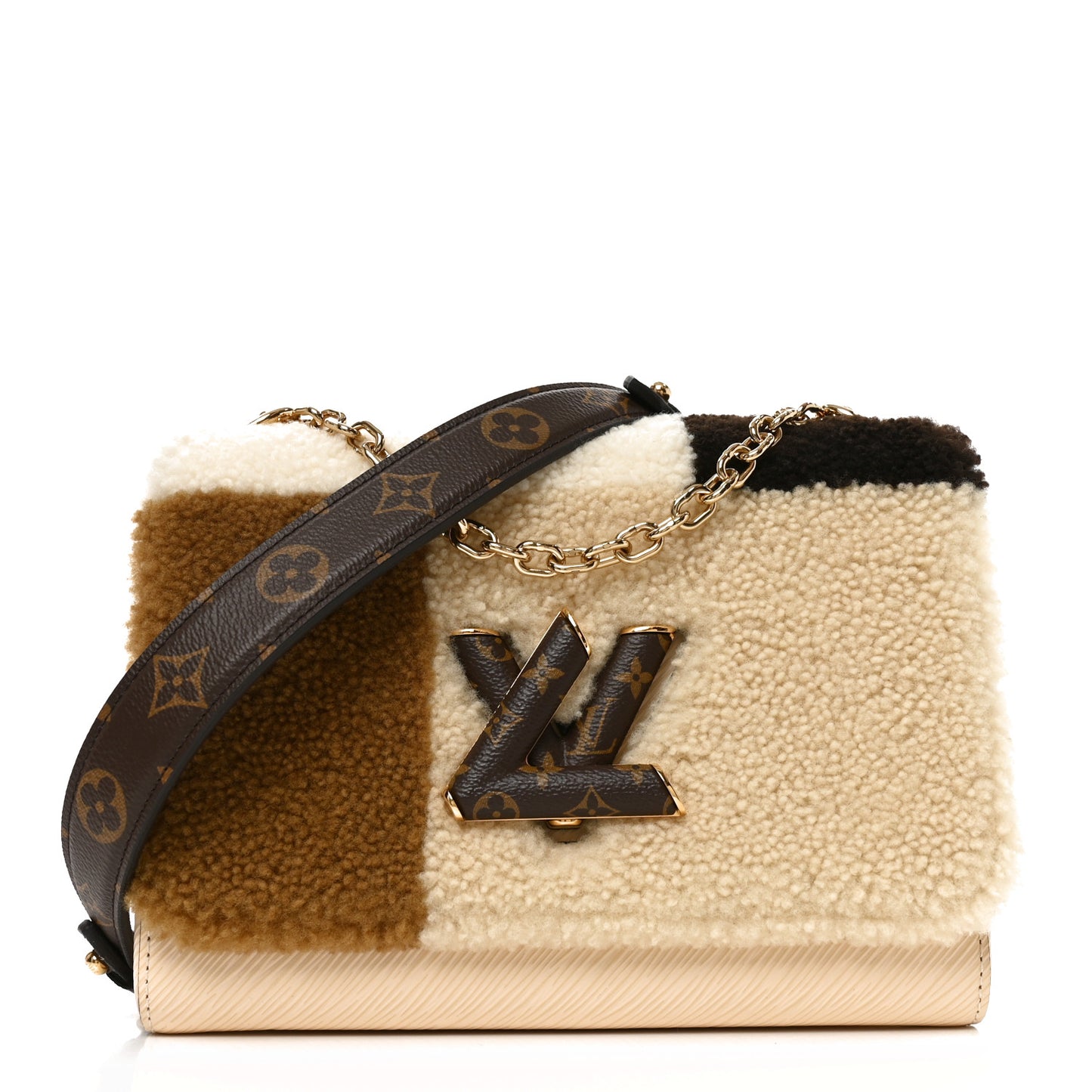Monogram Epi Teddy Twist MM Creme
