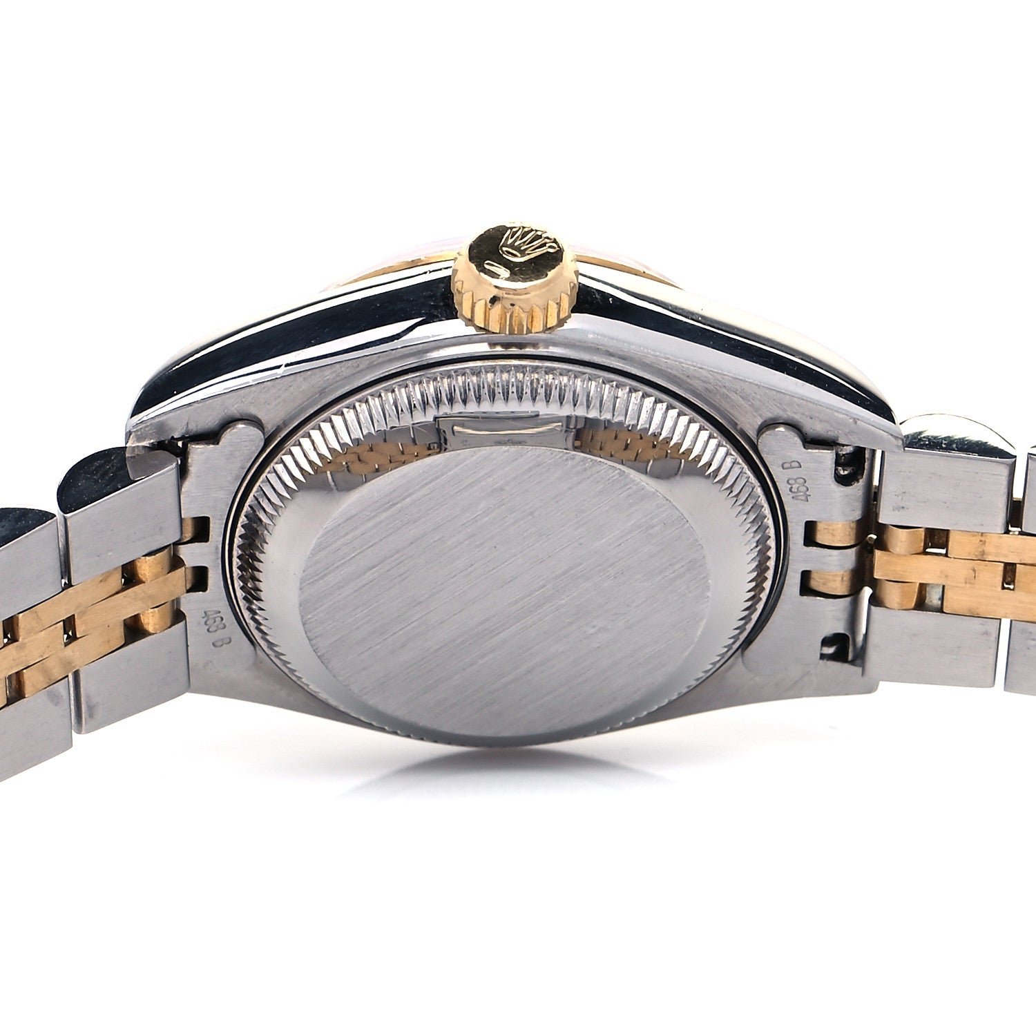 Rolex Stainless Steel 18K Yellow Gold Diamond 26mm Oyster Perpetual Datejust Watch Champagne 69173 4 of 4