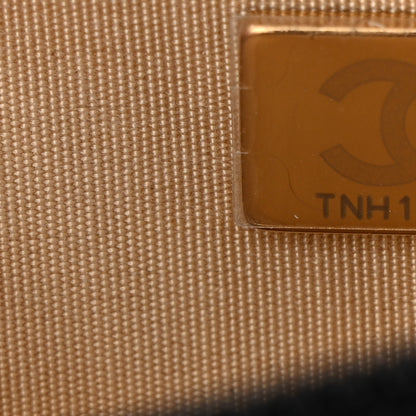 Chanel Lambskin Quilted CC Pearl Crush Wallet on Chain WOC Black 8 of 12