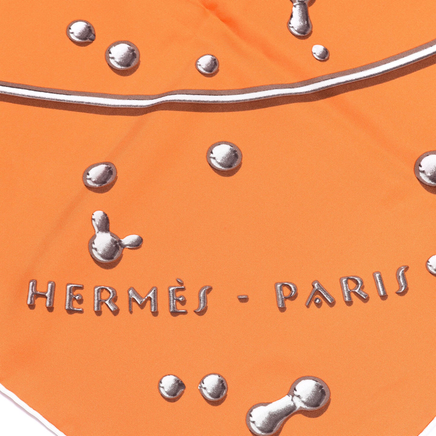 Silk Vif Argent Scarf 90 Orange