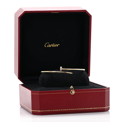 Cartier 18K Yellow Gold Diamond Small Juste Un Clou Bracelet 19 5 of 5