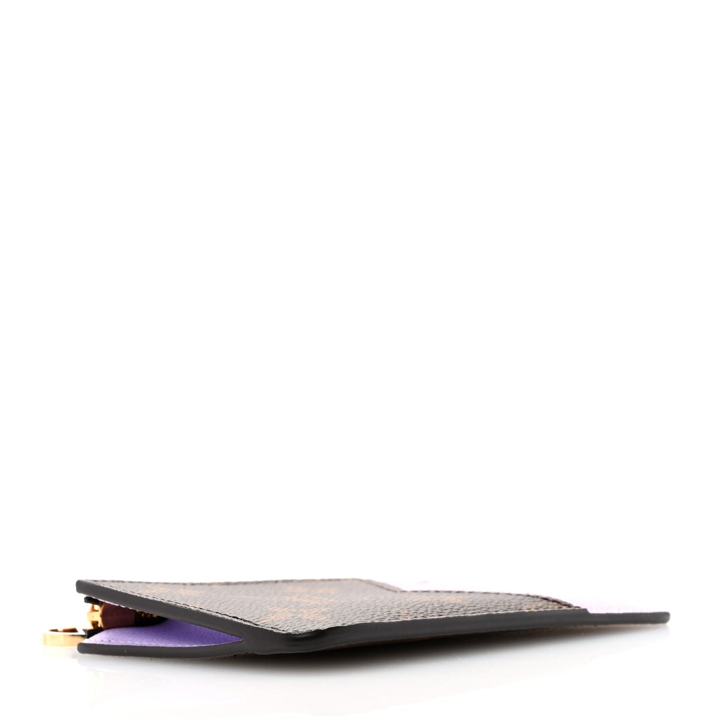 Monogram Zipped Romy Card Holder Bubble Tea