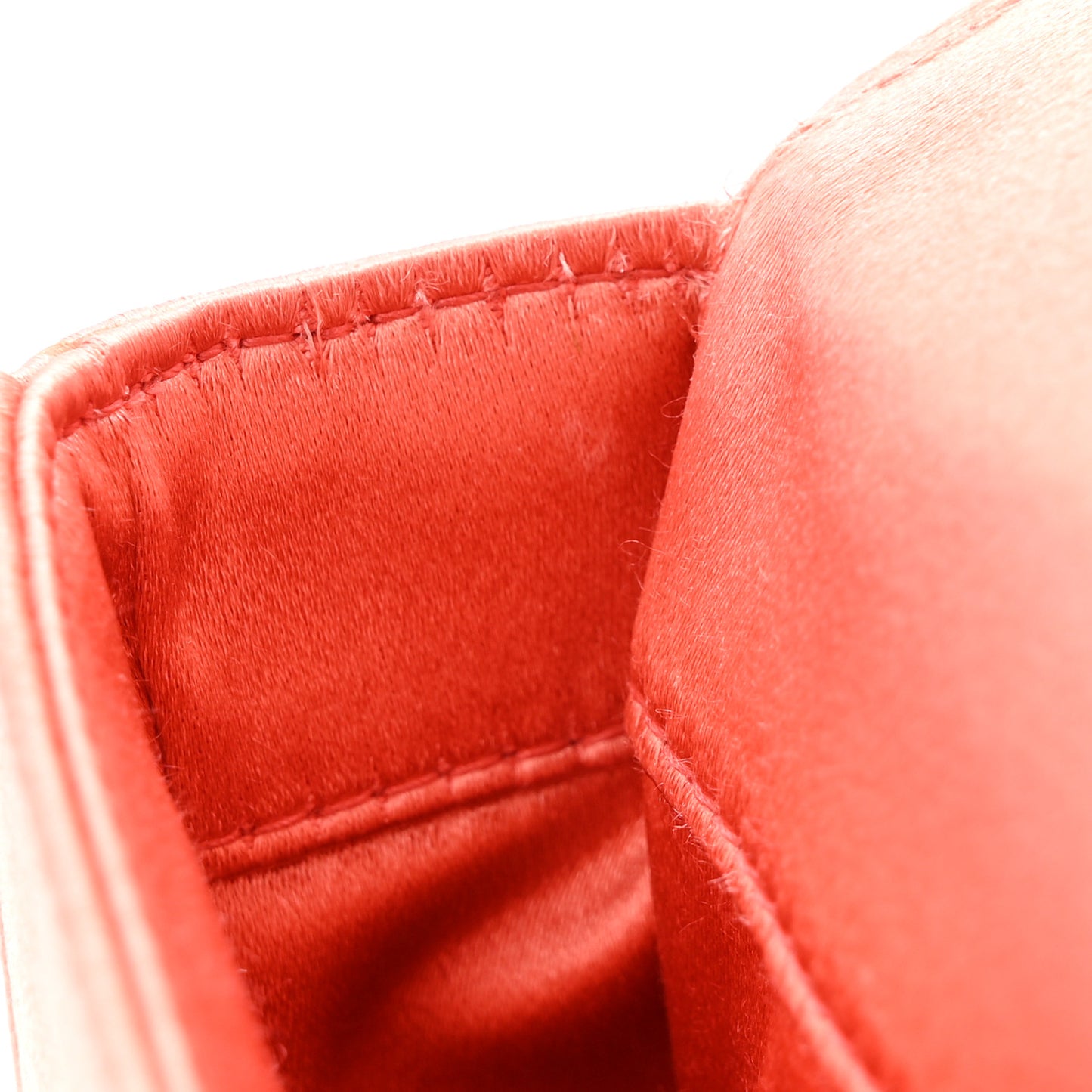 Satin Raso Stones Embellished Top Handle Bag Corallo