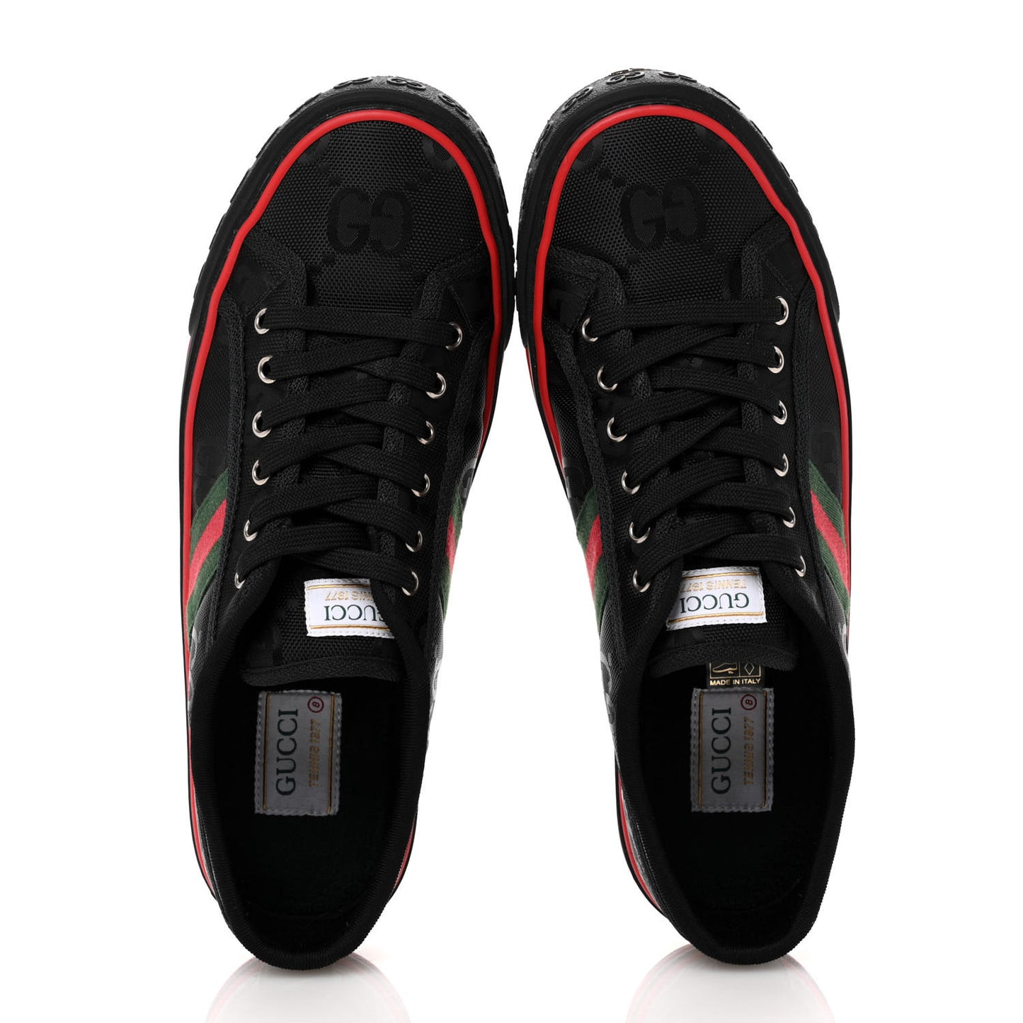 Econyl Nylon Web Monogram Off The Grid Mens 1977 Tennis Sneakers 8 Black