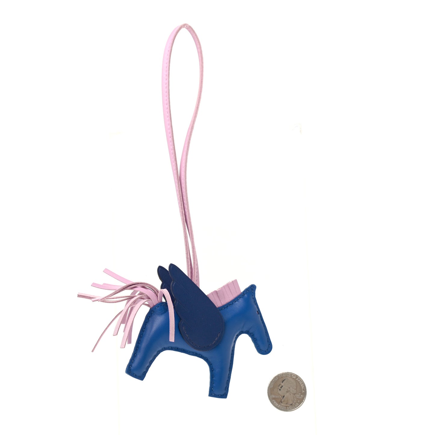 Milo Lambskin Grigri Rodeo Pegase Horse Bag Charm PM Bleu France Mauve Sylvestre Bleu Saphir