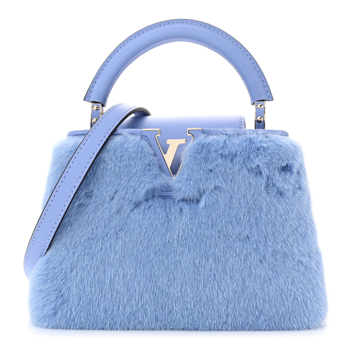 Mink Calfskin Capucines Mini Lilas Purple