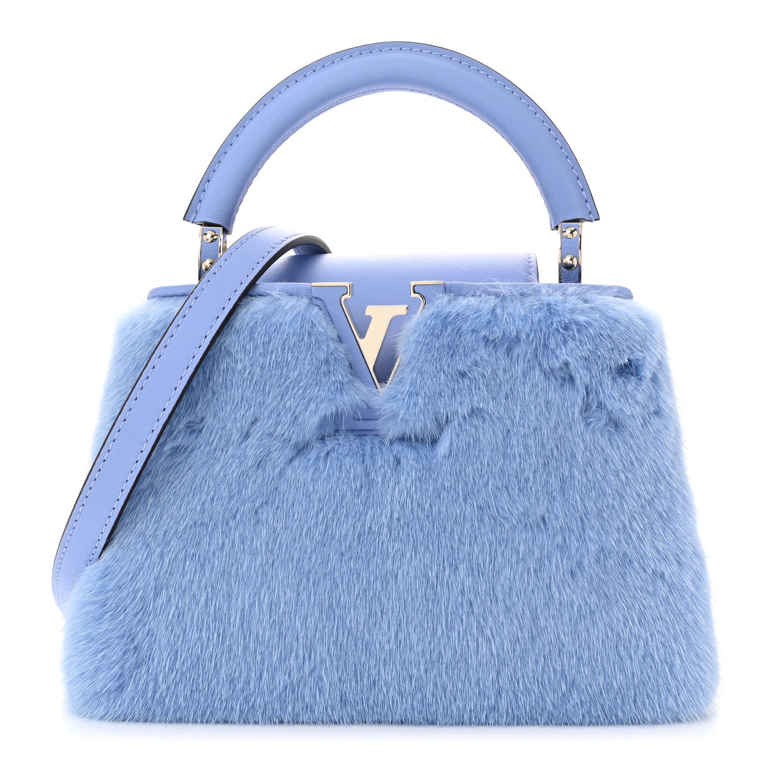 Louis Vuitton Mink Calfskin Capucines Mini Lilas Purple 1 of 10