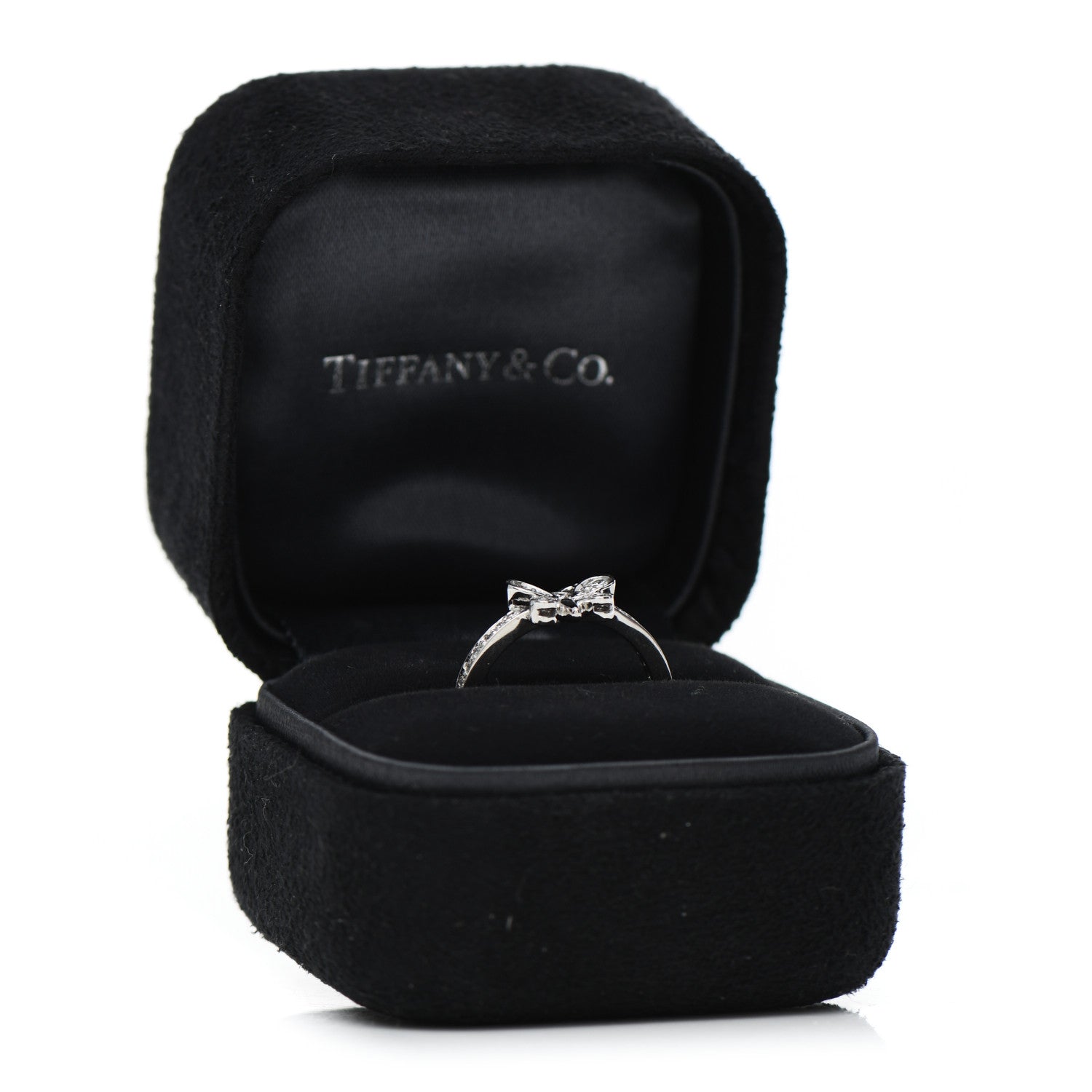 Tiffany Platinum Diamond Enchant Butterfly Ring 49 5 7 of 7