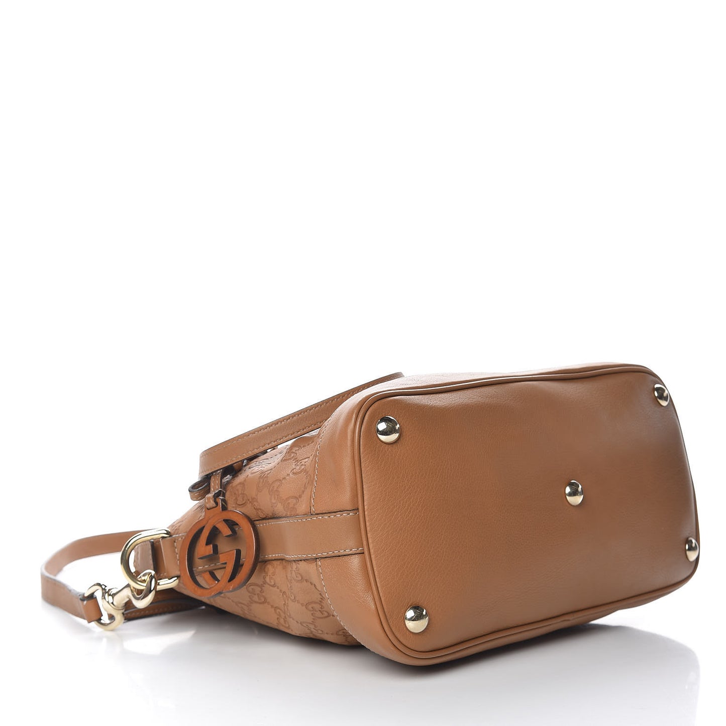 Guccissima Medium Top Handle Bag Light Brown
