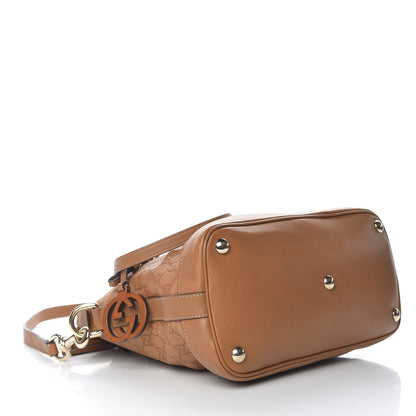 Gucci Guccissima Medium Top Handle Bag Light Brown 5 of 12