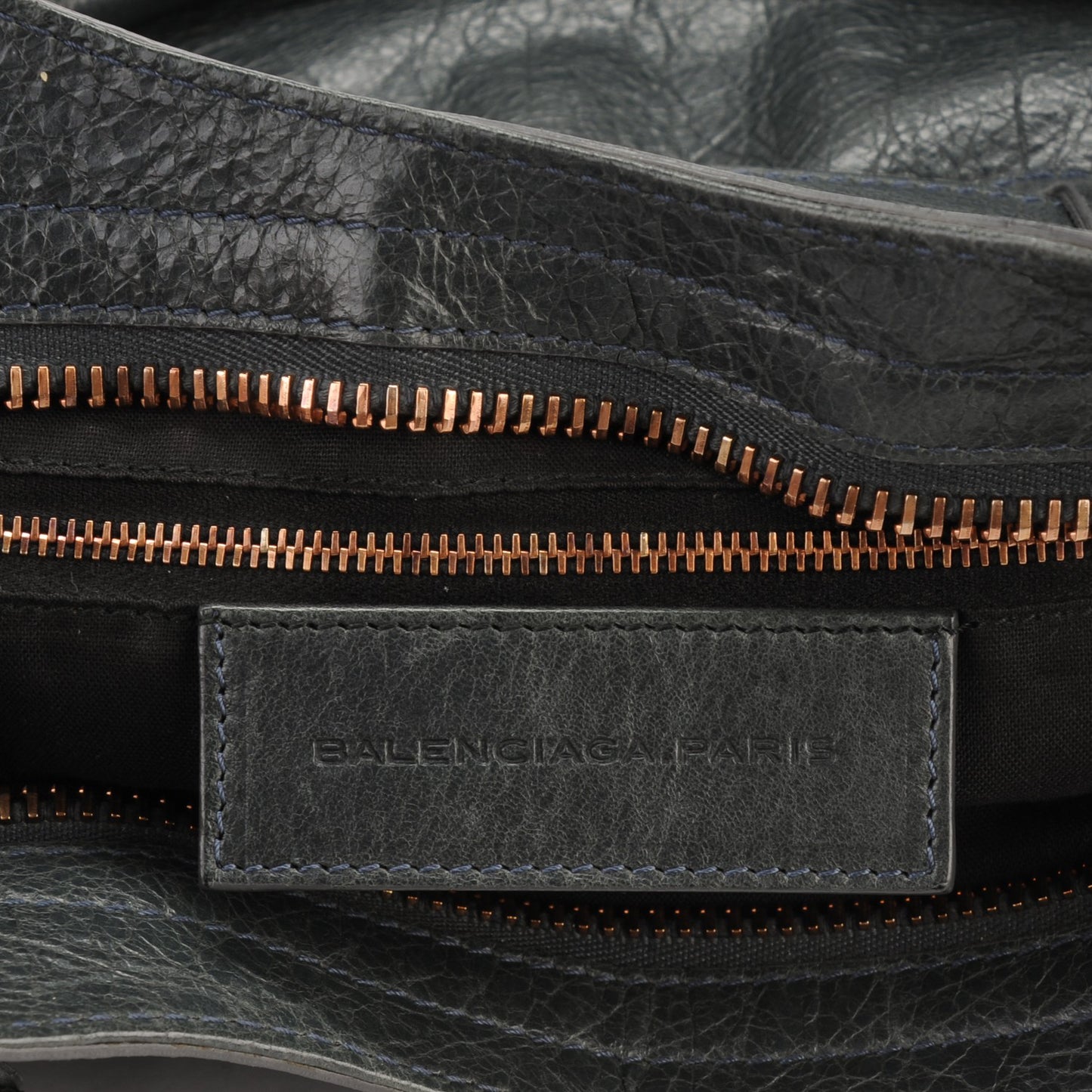 Agneau Giant 21 Rose Gold Hardware City Anthracite
