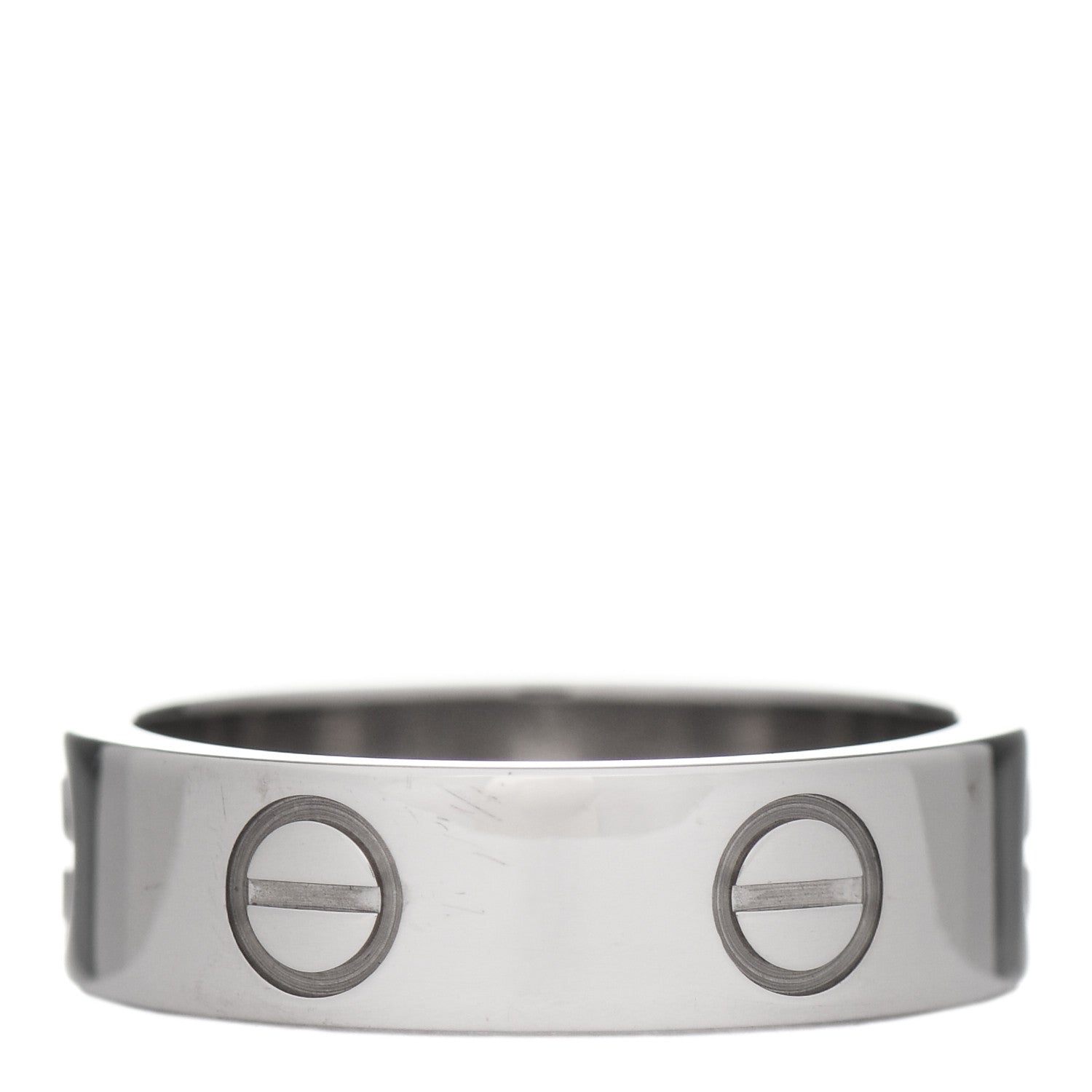Cartier 18K White Gold 5.5mm LOVE Ring 52 6 3 of 7