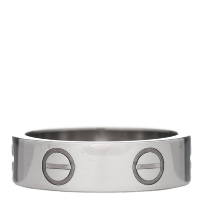 Cartier 18K White Gold 5.5mm LOVE Ring 52 6 3 of 7