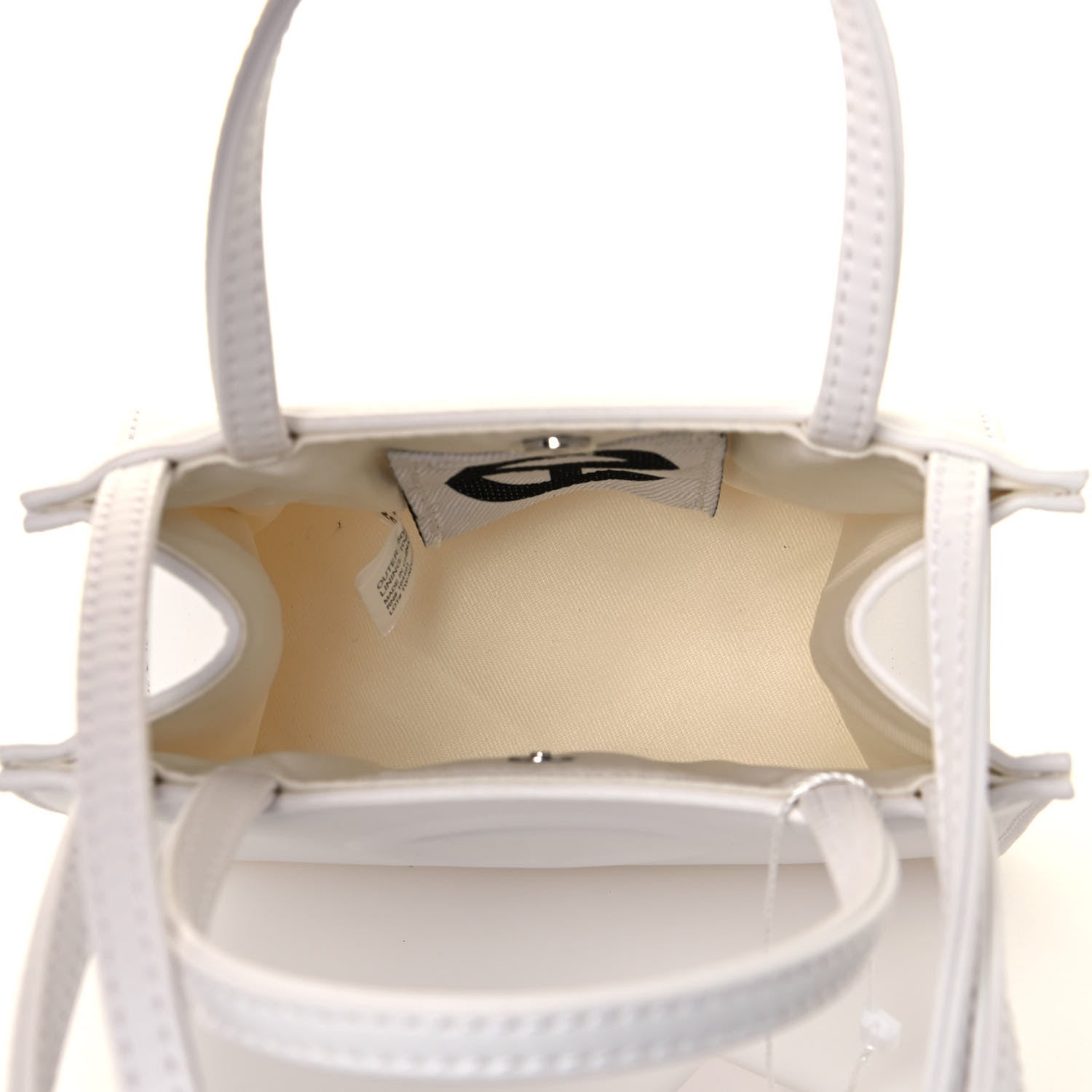 Telfar Vegan Leather Small Shopping Bag White 5 of 11