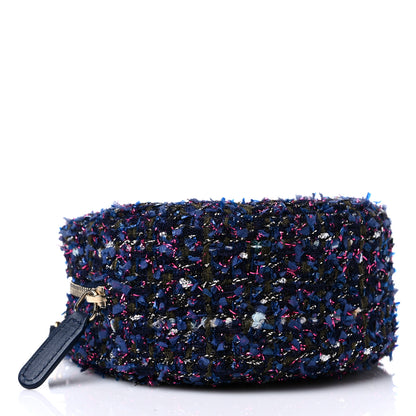 Chanel Tweed Quilted Round Clutch With Chain Multicolor 3 of 8