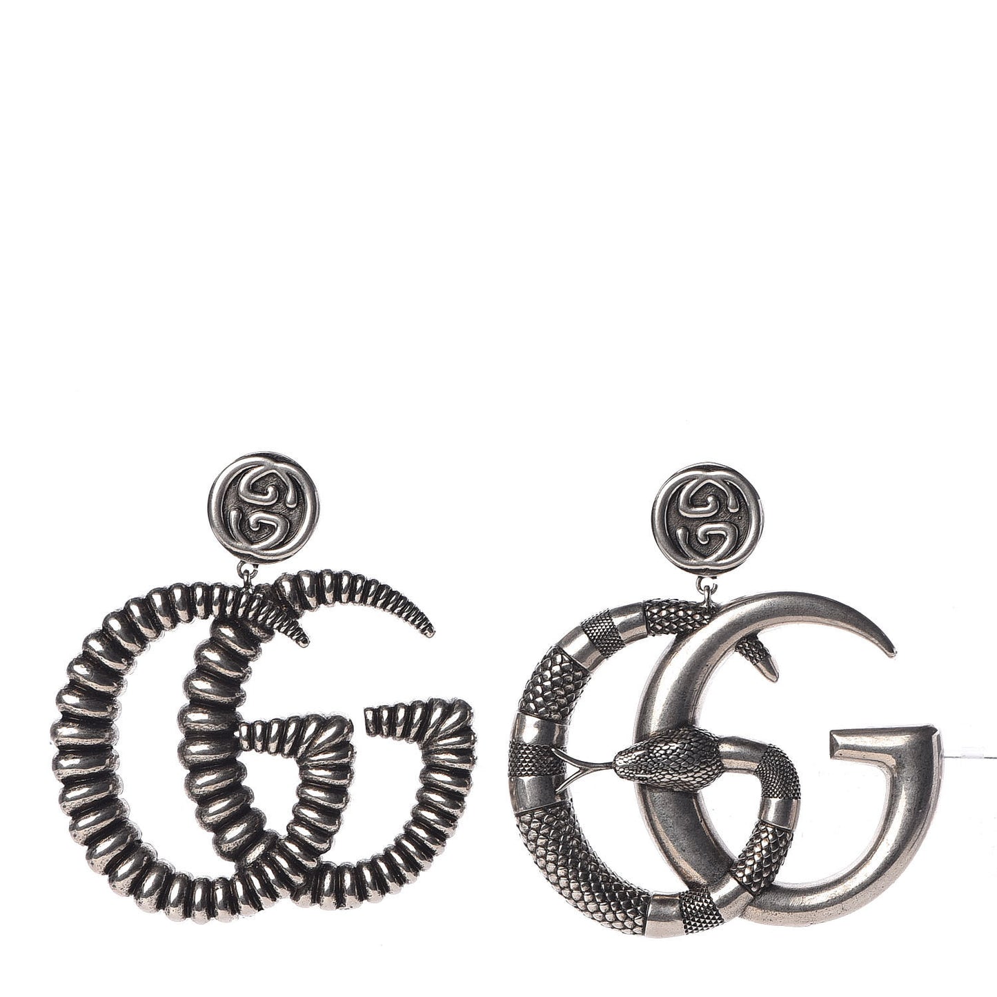Interlocking GG Earrings Silver