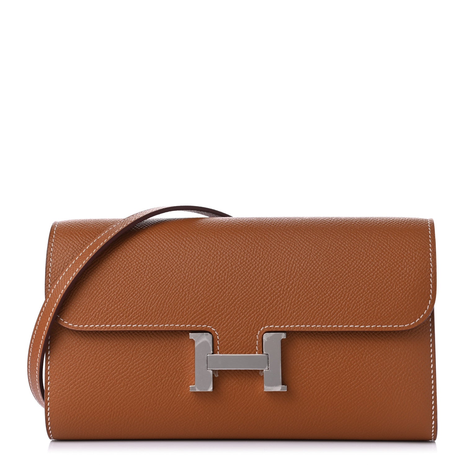 Hermes Epsom Constance Long Wallet To Go Gold 1 of 7