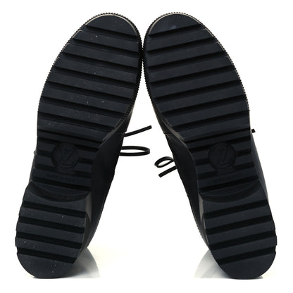 Louis Vuitton Velvet Calfskin Monogram Laureate Platform Desert Boots 38.5 Black White 5 of 11