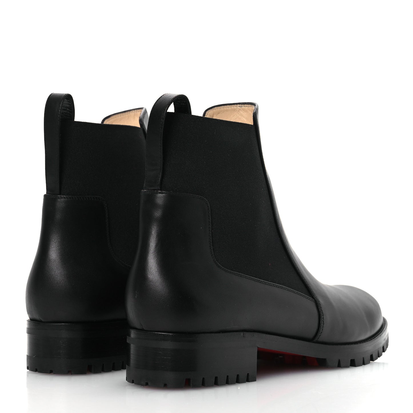 Calfskin Marchacroche Flat Chelsea Boots 39 Black