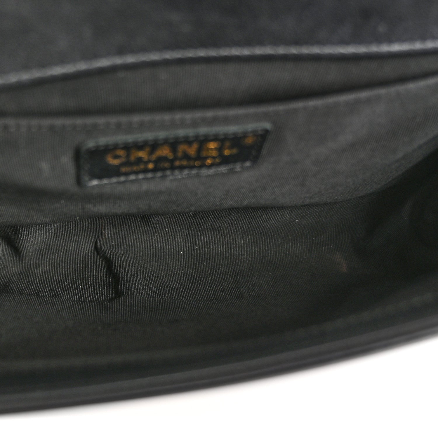 Chanel Calfskin Chevron Quilted Medium Boy Flap Black 5 of 15