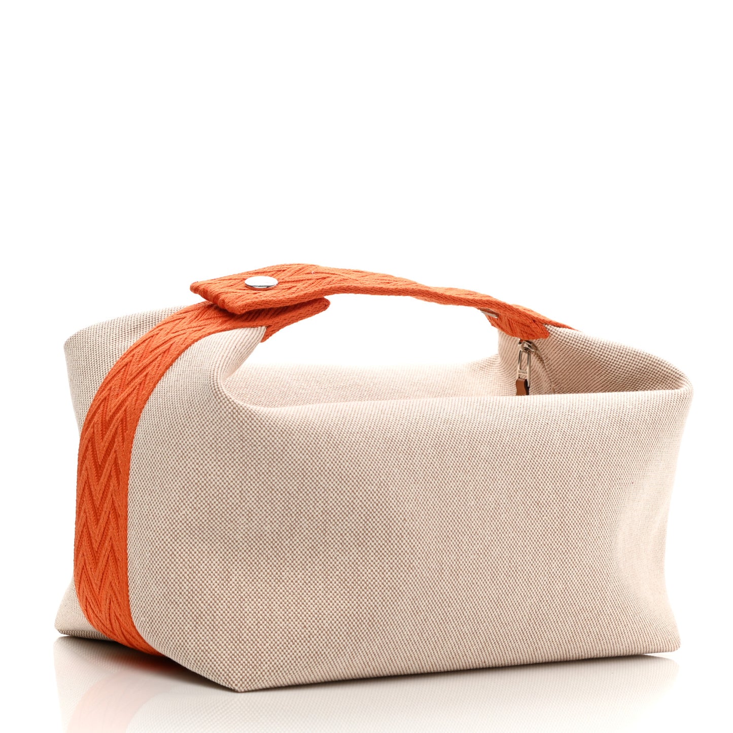 Canvas Large Bride-A-Brac Pouch Natural Orange