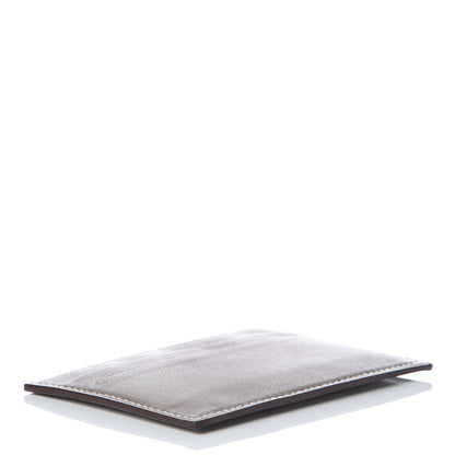 Hermes Swift Citizen Twill Card Case Etoupe Rouge Casaque Azur 4 of 8
