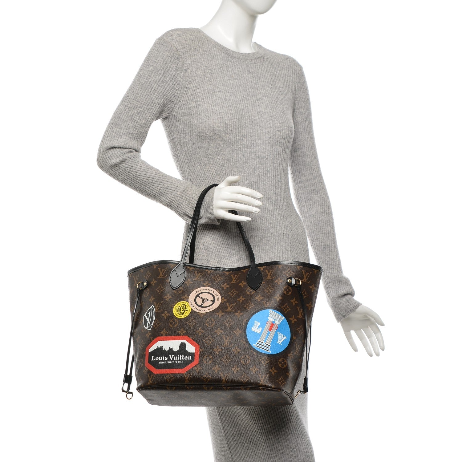 Louis Vuitton Monogram World Tour Neverfull MM 2 of 8