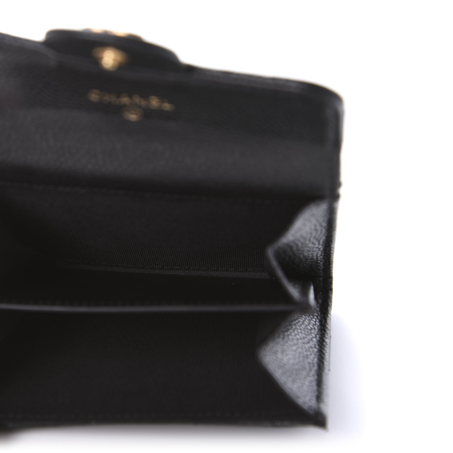Chanel Caviar Quilted Flap Card Holder Wallet Black 5 of 11