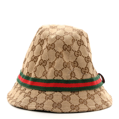 Gucci Monogram Web Childrens Fedora L Brown 6 of 11