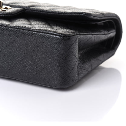 Chanel Caviar Quilted Medium Double Flap Dark Grey 9 of 10