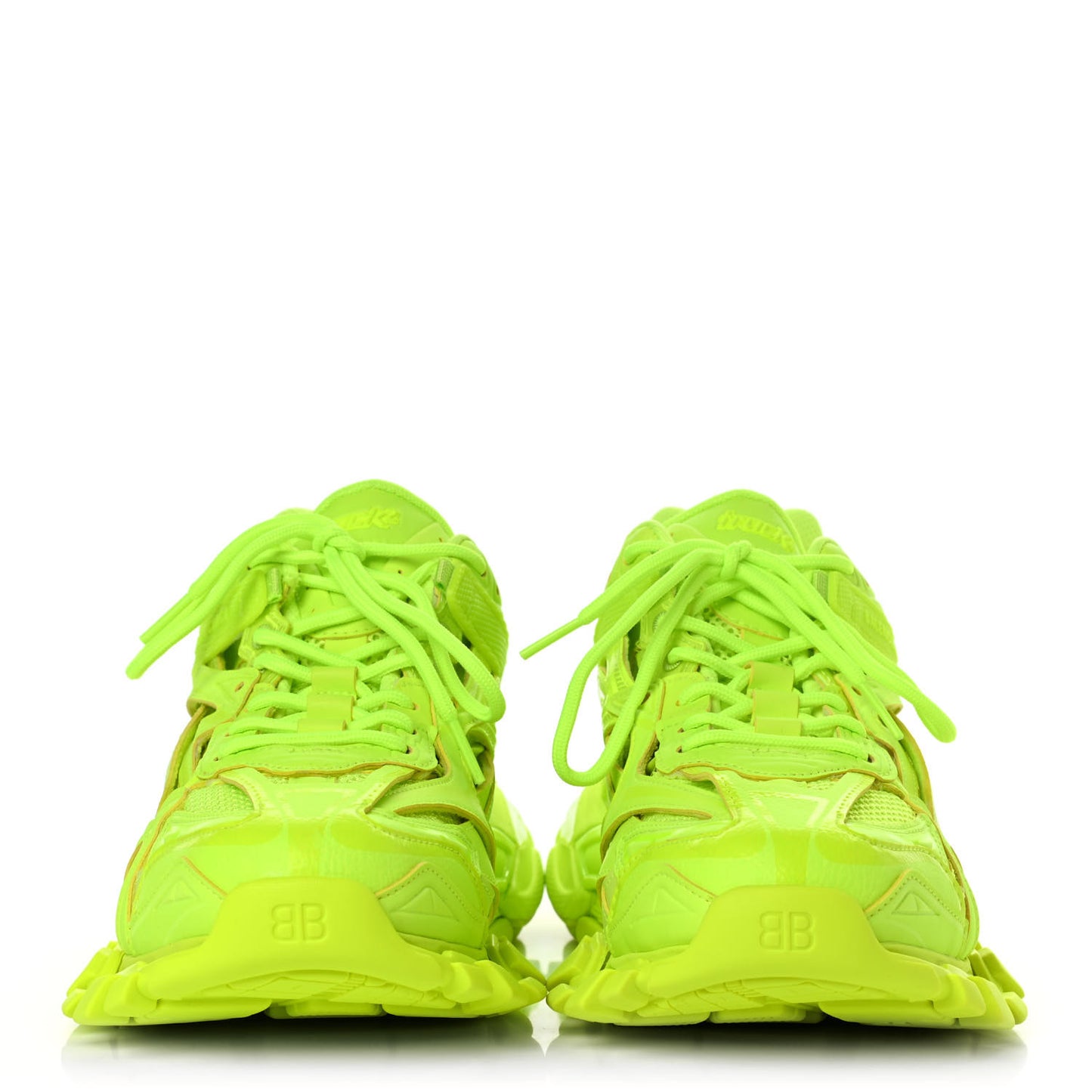 Rubber Mesh Monocolor Mens Track.2 Open Sneakers 44 Fluo Yellow