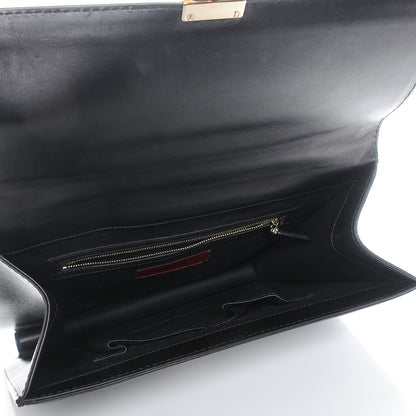 Valentino Garavani Vitello Large Glam Lock Rockstud Flap Black 5 of 7