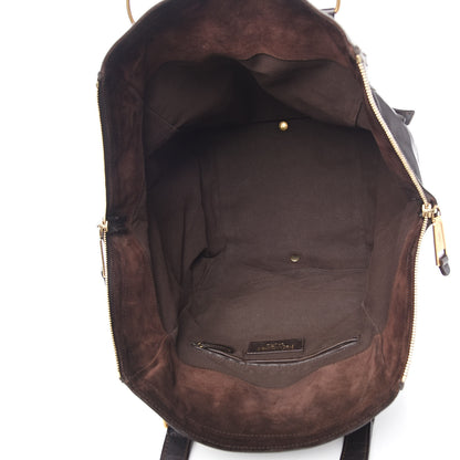 Saint Laurent Calfskin Medium Downtown Brown 5 of 12