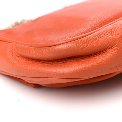 Fendi Vitello Flamingo Fendista Pouchette Crossbody Arancio 11 of 16