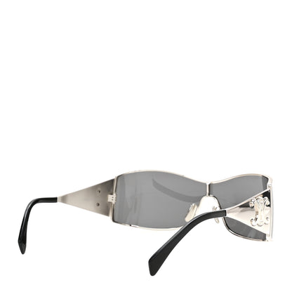 Celine Metal Triomphe Sunglasses CL40283U Silver Black 4 of 8