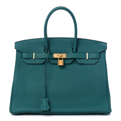 Hermes Togo Birkin 35 Malachite 1 of 11