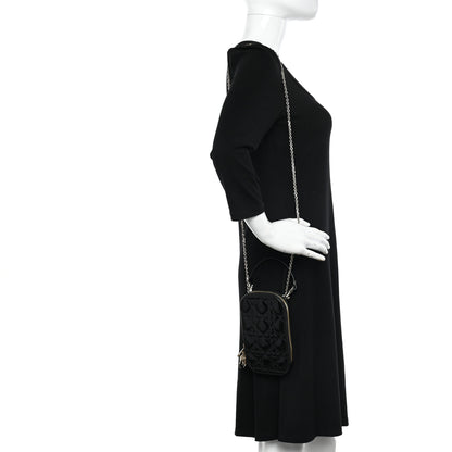 Christian Dior Patent Cannage Lady Dior Phone Holder Black 2 of 10