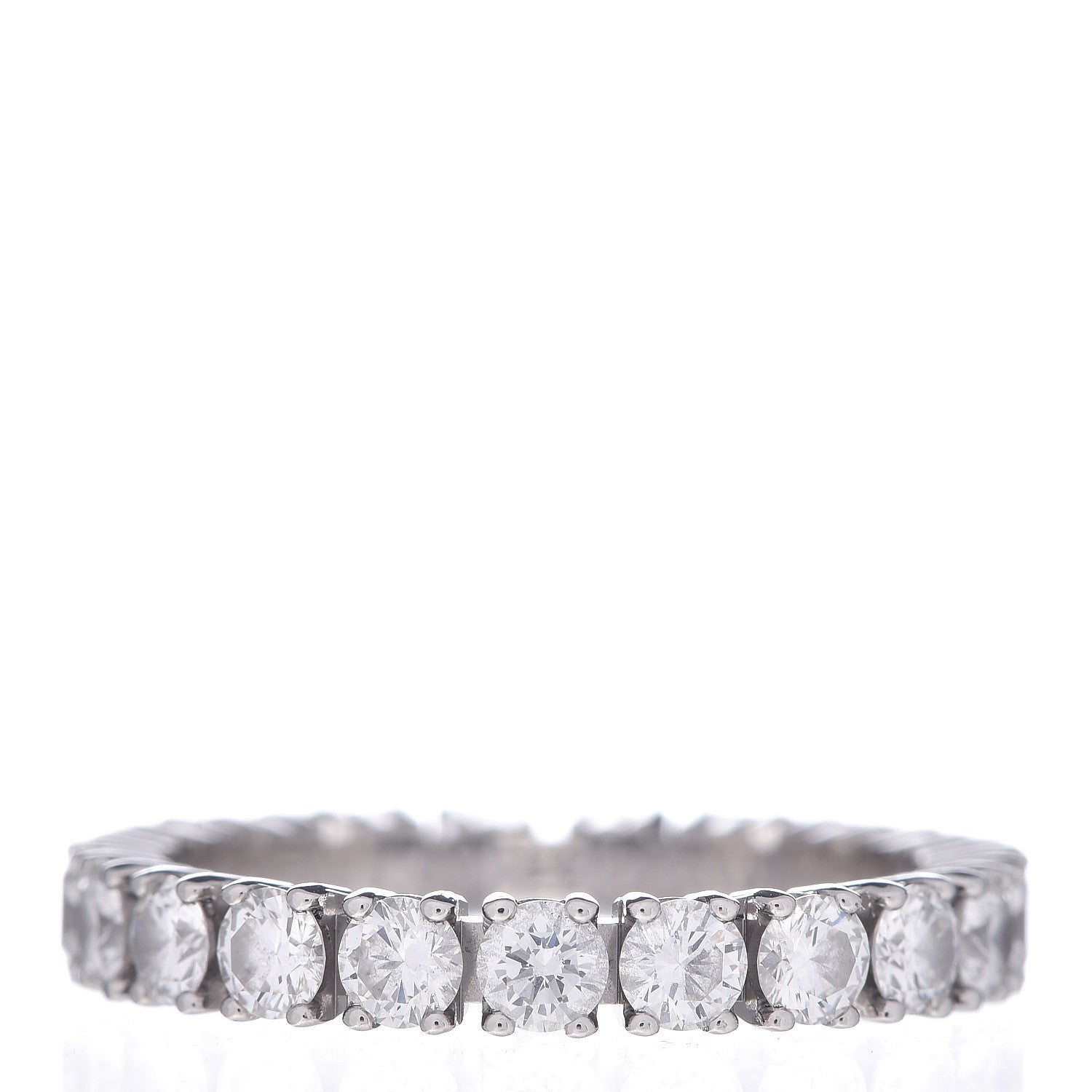 Cartier Platinum Diamond 1.47ct Destinee Wedding Band Ring 50 5.25 3 of 6