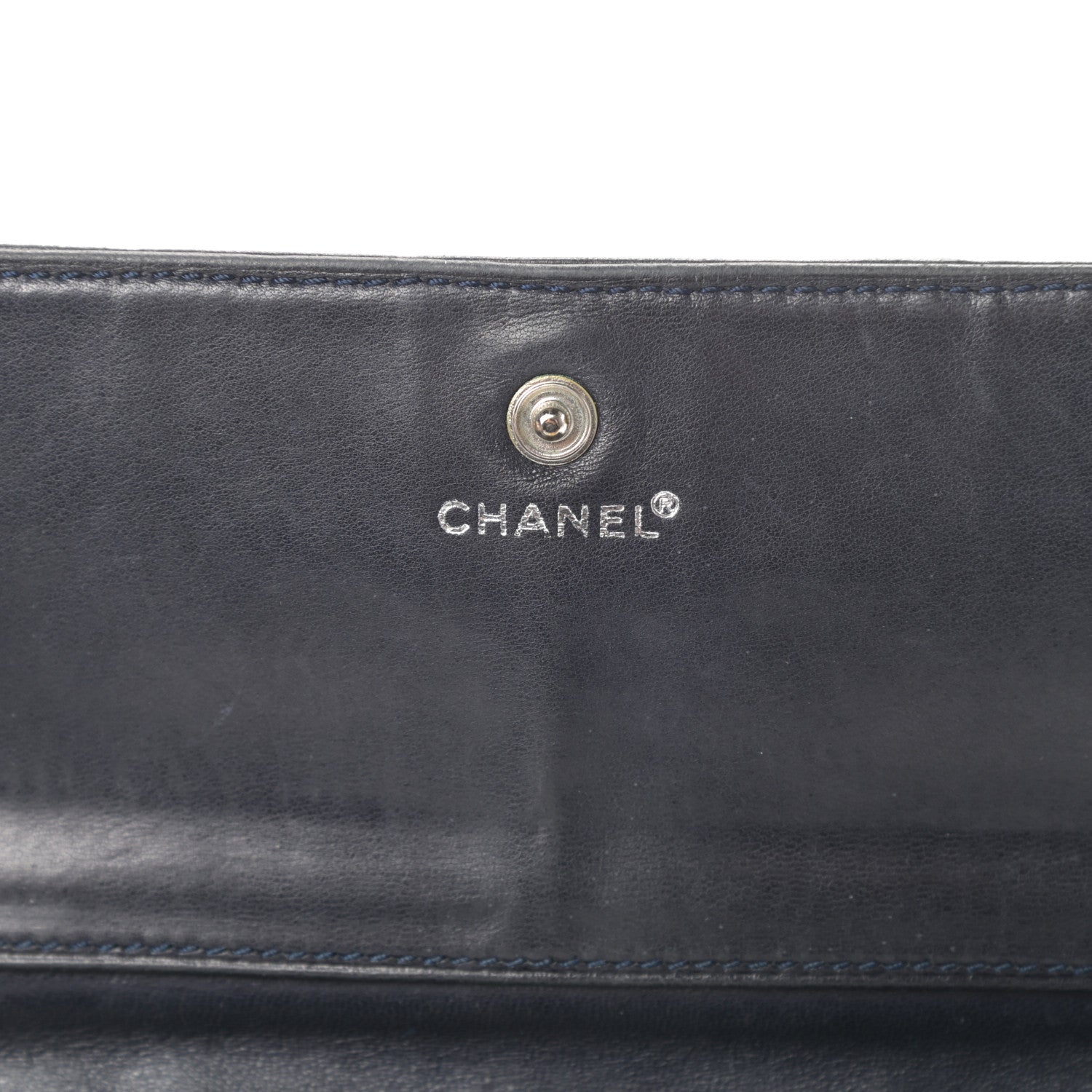 Chanel Lambskin Quilted Chocolate Bar Long Wallet Black 6 of 13
