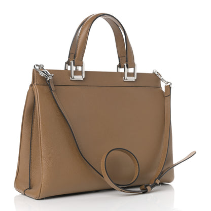 Gucci Grainy Calfskin Medium Zumi Top Handle Bag Friky Taupe 3 of 9