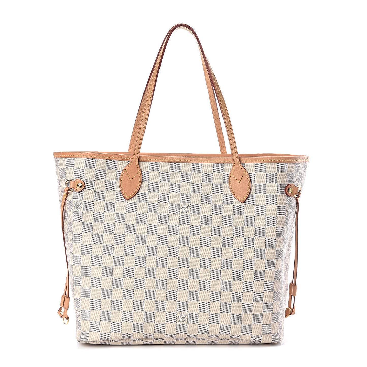 Damier Azur Neo Neverfull MM Rose Ballerine