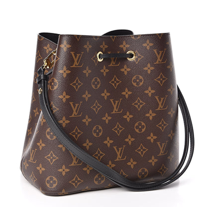 Louis Vuitton Monogram Neonoe MM Black 3 of 9