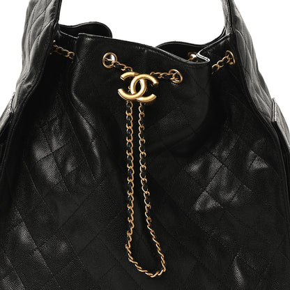 Chanel Caviar Quilted Medium Chanel 25 Handbag Black 9 of 11