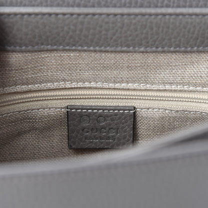 Gucci Dollar Calfskin Interlocking G Top Handle Shoulder Bag Loess 12 of 14
