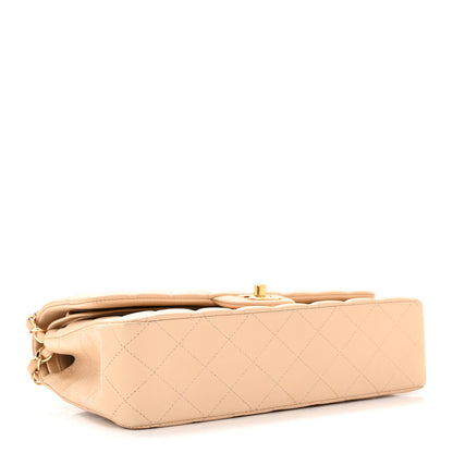 Chanel Lambskin Quilted Medium Double Flap Beige 4 of 12