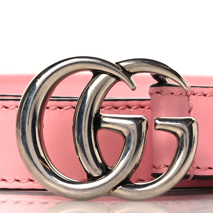 Gucci Moon Calfskin Palladium Double G 20mm Belt 75 30 Wild Rose 2 of 6