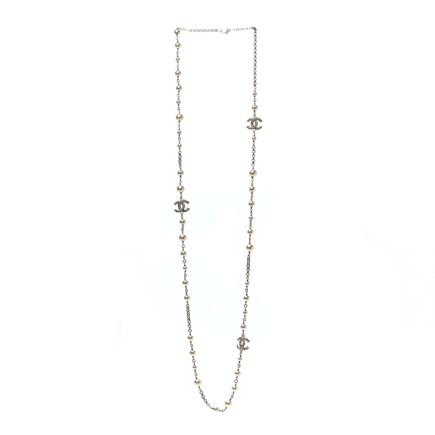 Pearl CC Necklace Light Gold