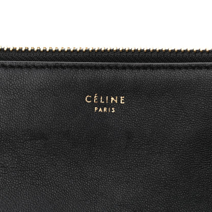 Celine Lambskin Large Trio Crossbody Bag Black 8 of 12